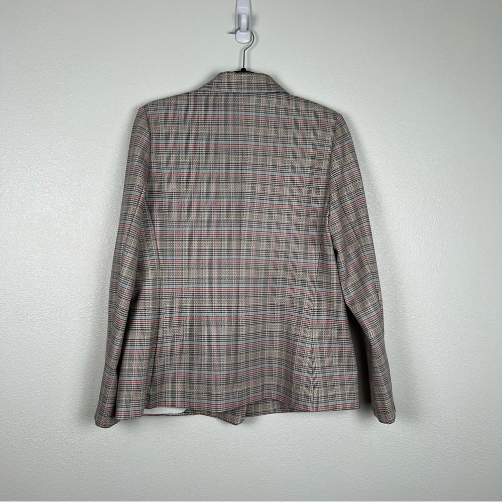 NYDJ Modern Plaid Ponte Knit‎ Blazer Sz M - Picture 7 of 7